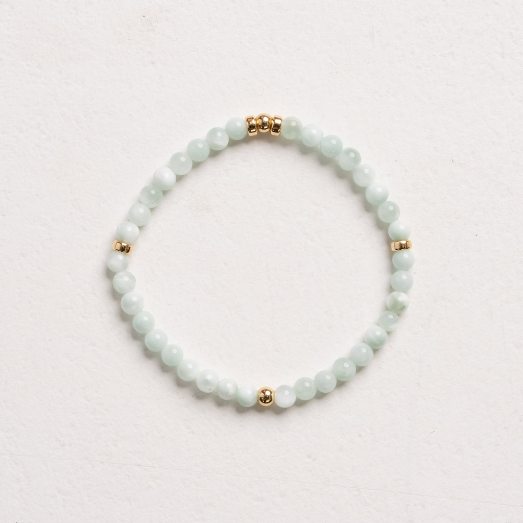 Natural green angelite - Peaceful